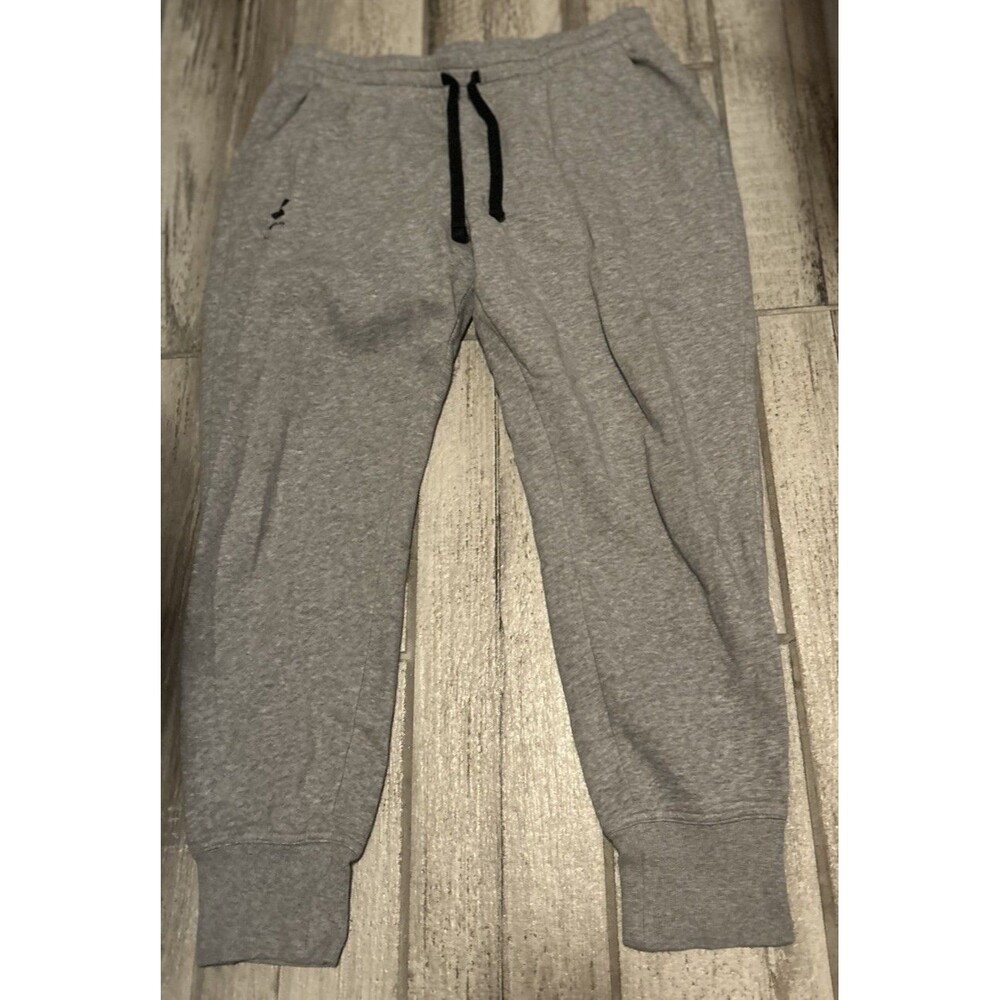 Under Armour Mens Gray Jogger Sweatpants Size LG 48/50